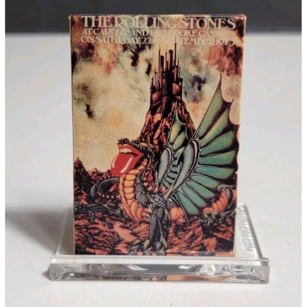Vintage Rolling Stones Cardiff Pembroke Castles 1973 Magnet Music Memorabilia